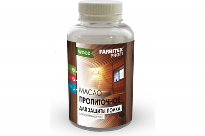 Масло деревозащитное для бань и саун FARBITEX (0,25 л (12 шт))