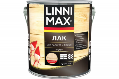 Лак алкидно-уретановый для паркета и полов LINNIMAX / ЛИННИМАКС (глянцевый 2,5 л) Лак алкидно-уретановый для паркета и полов LINNIMAX / ЛИННИМАКС (глянцевый 2,5 л)
