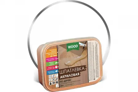 Шпатлевка акриловая по дереву FARBITEX ПРОФИ WOOD* (белый 0,8 кг (12шт))  - превью