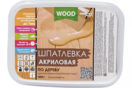 Шпатлевка акриловая по дереву FARBITEX ПРОФИ WOOD  - превью